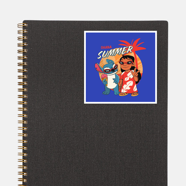 Ohana Summer-none glossy sticker-Conjura Geek
