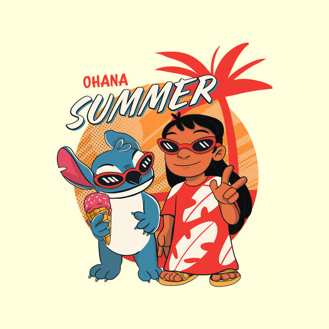Ohana Summer-none removable cover throw pillow-Conjura Geek