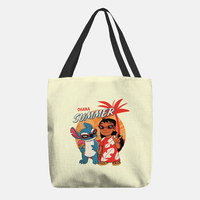 Ohana Summer-none basic tote bag-Conjura Geek