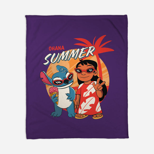 Ohana Summer-none fleece blanket-Conjura Geek