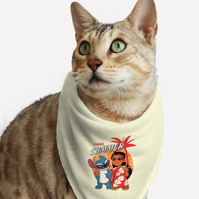 Ohana Summer-cat bandana pet collar-Conjura Geek