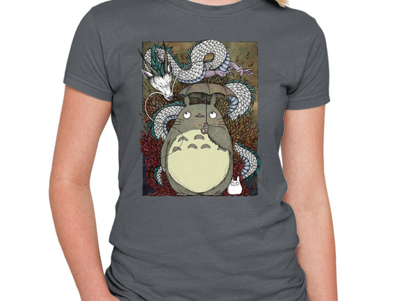 Dragon And God Of Forest
