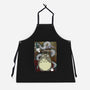 Dragon And God Of Forest-unisex kitchen apron-Bellades
