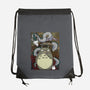Dragon And God Of Forest-none drawstring bag-Bellades