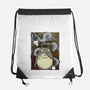 Dragon And God Of Forest-none drawstring bag-Bellades