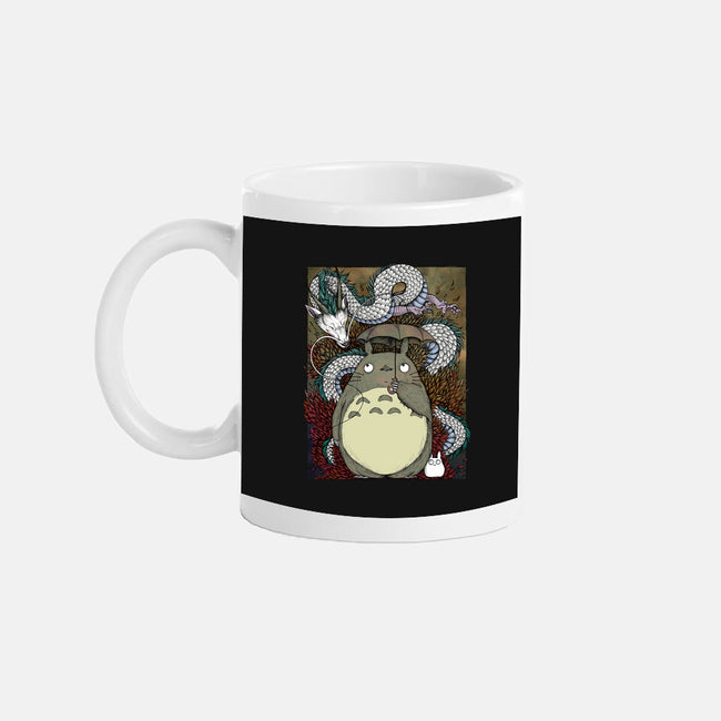 Dragon And God Of Forest-none mug drinkware-Bellades