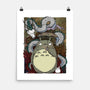 Dragon And God Of Forest-none matte poster-Bellades