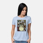 Dragon And God Of Forest-womens basic tee-Bellades