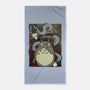 Dragon And God Of Forest-none beach towel-Bellades