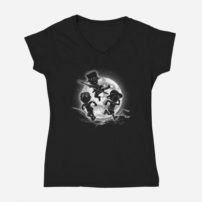 Moonlight Brothers-womens v-neck tee-fanfreak1