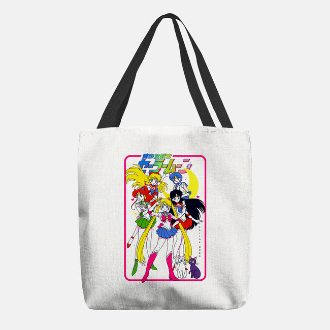 The Moon Girls-none basic tote bag-Bellades