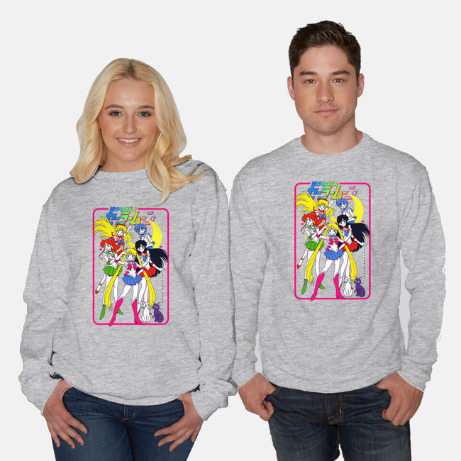 The Moon Girls-unisex crew neck sweatshirt-Bellades