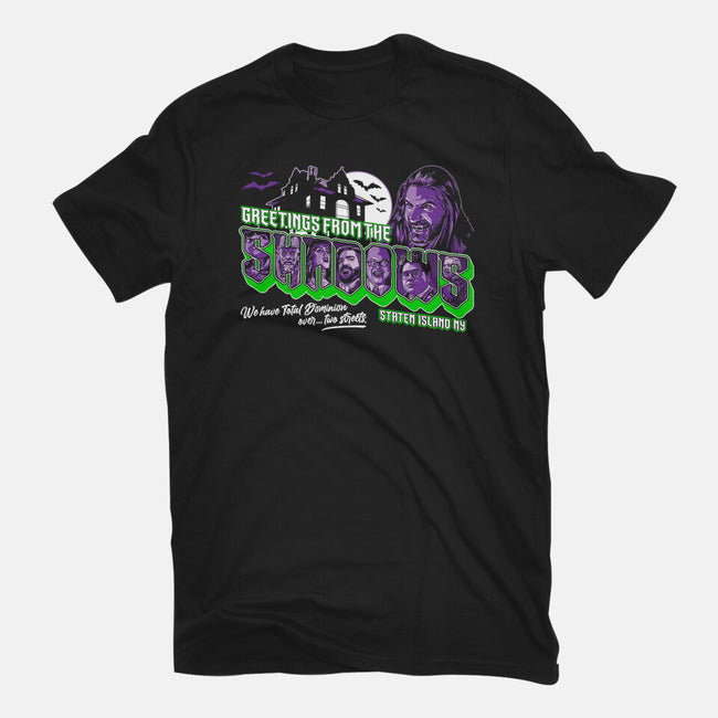 Greetings From The Shadows-unisex basic tee-goodidearyan