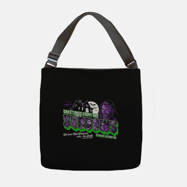 Greetings From The Shadows-none adjustable tote bag-goodidearyan