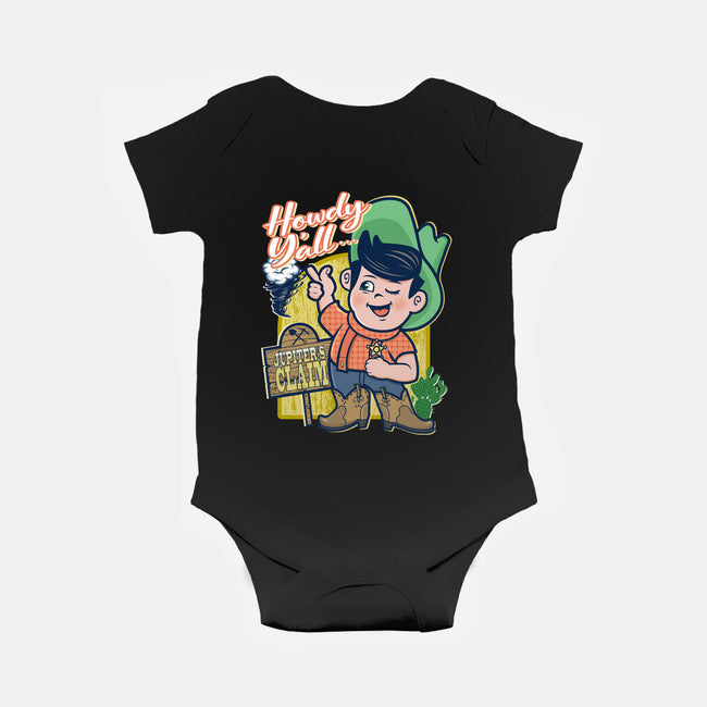 Welcome To Jupiter's Claim-baby basic onesie-palmstreet