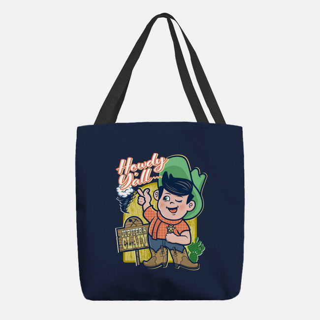 Welcome To Jupiter's Claim-none basic tote bag-palmstreet