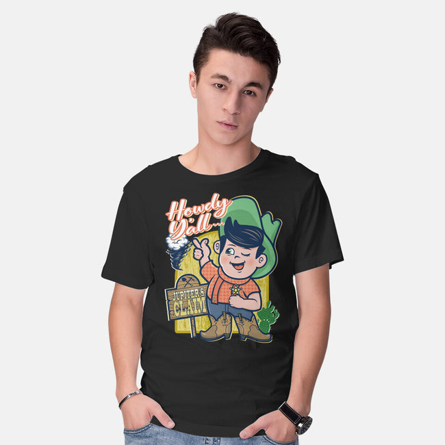 Welcome To Jupiter's Claim-mens basic tee-palmstreet