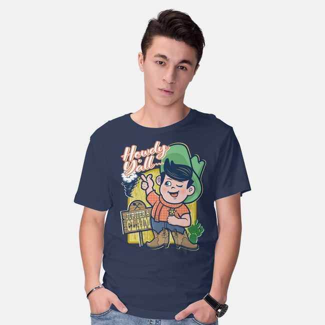 Welcome To Jupiter's Claim-mens basic tee-palmstreet