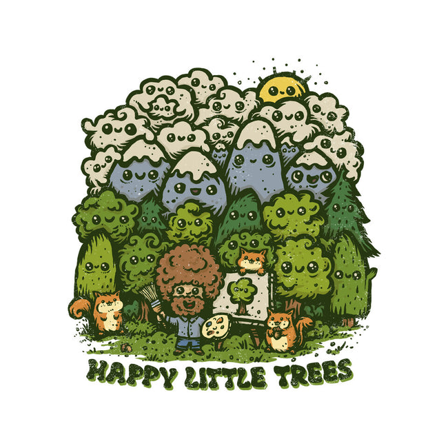 Happy Little Trees-youth crew neck sweatshirt-kg07