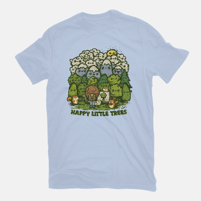 Happy Little Trees-womens basic tee-kg07