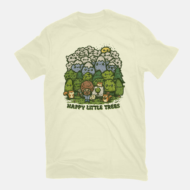 Happy Little Trees-mens basic tee-kg07