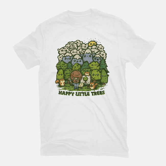 Happy Little Trees-womens basic tee-kg07