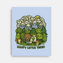 Happy Little Trees-none stretched canvas-kg07