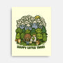 Happy Little Trees-none stretched canvas-kg07