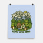 Happy Little Trees-none matte poster-kg07