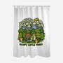 Happy Little Trees-none polyester shower curtain-kg07