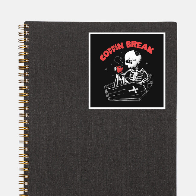 Coffin Break-none glossy sticker-eduely