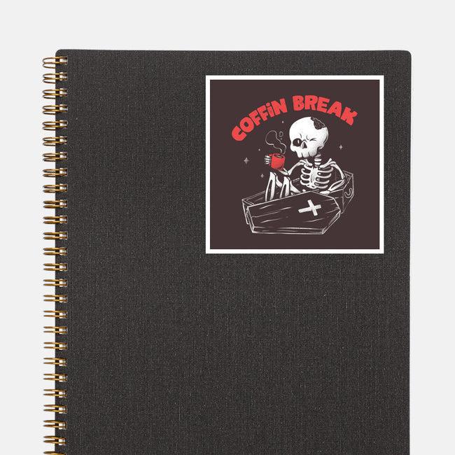 Coffin Break-none glossy sticker-eduely