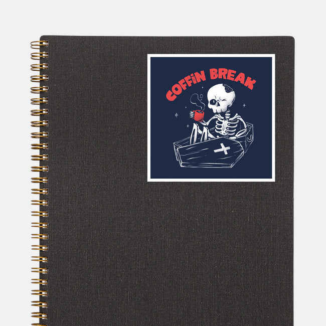 Coffin Break-none glossy sticker-eduely