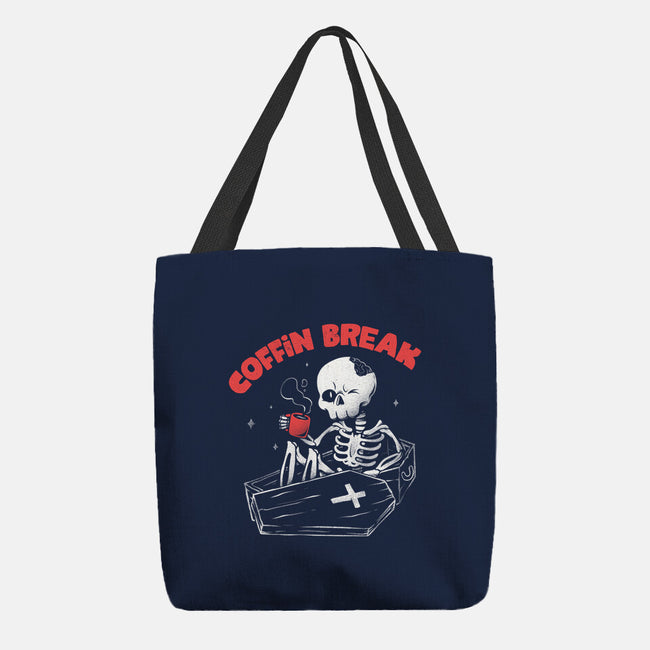 Coffin Break-none basic tote bag-eduely