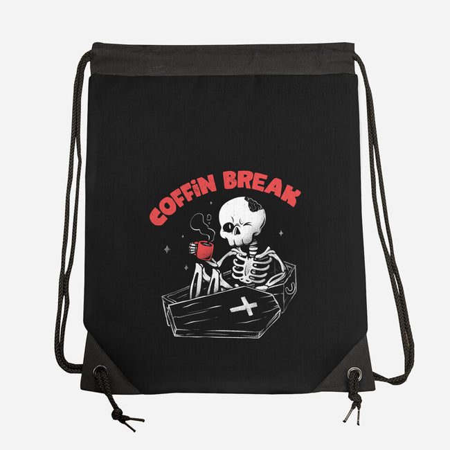 Coffin Break-none drawstring bag-eduely