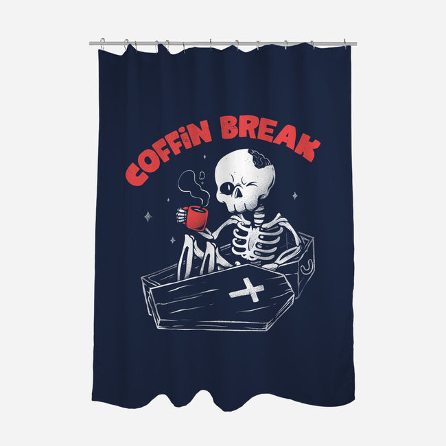 Coffin Break-none polyester shower curtain-eduely