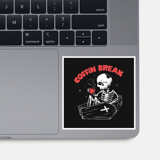 Coffin Break-none glossy sticker-eduely