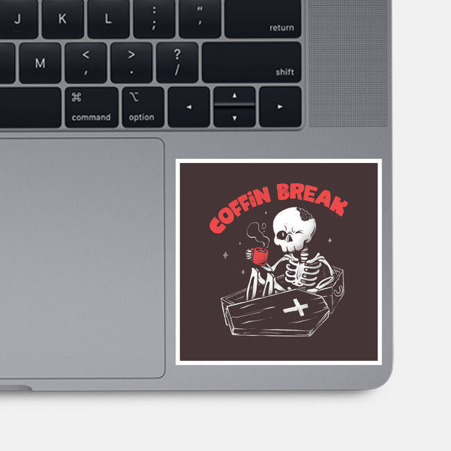 Coffin Break-none glossy sticker-eduely