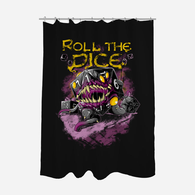 Rolling The Dice-none polyester shower curtain-Guilherme magno de oliveira