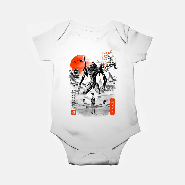 Shinji Ikari Eva 01 Ink-baby basic onesie-bellahoang