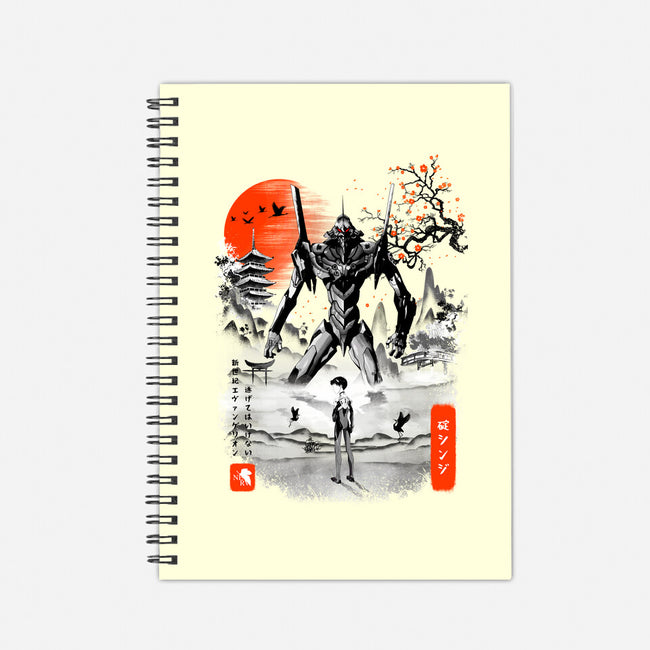 Shinji Ikari Eva 01 Ink-none dot grid notebook-bellahoang