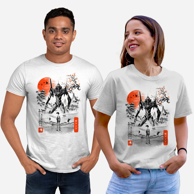 Shinji Ikari Eva 01 Ink-unisex basic tee-bellahoang