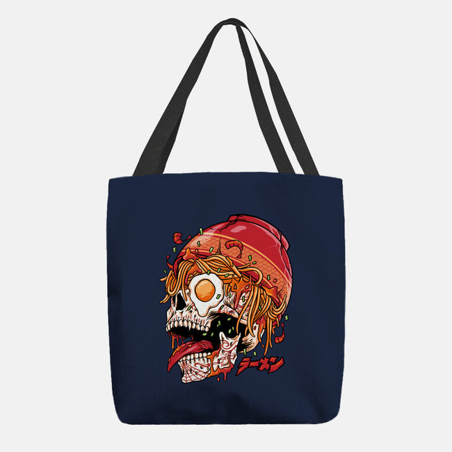 Spicy Skull-none basic tote bag-spoilerinc