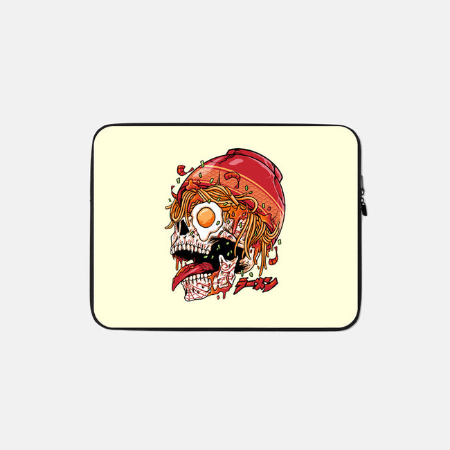 Spicy Skull-none zippered laptop sleeve-spoilerinc