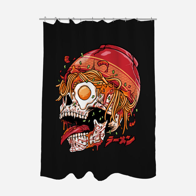 Spicy Skull-none polyester shower curtain-spoilerinc