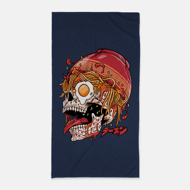 Spicy Skull-none beach towel-spoilerinc