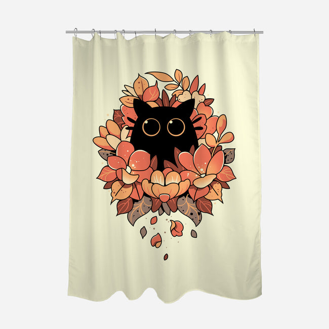 Feline Spy-none polyester shower curtain-Snouleaf