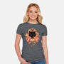 Feline Spy-womens fitted tee-Snouleaf