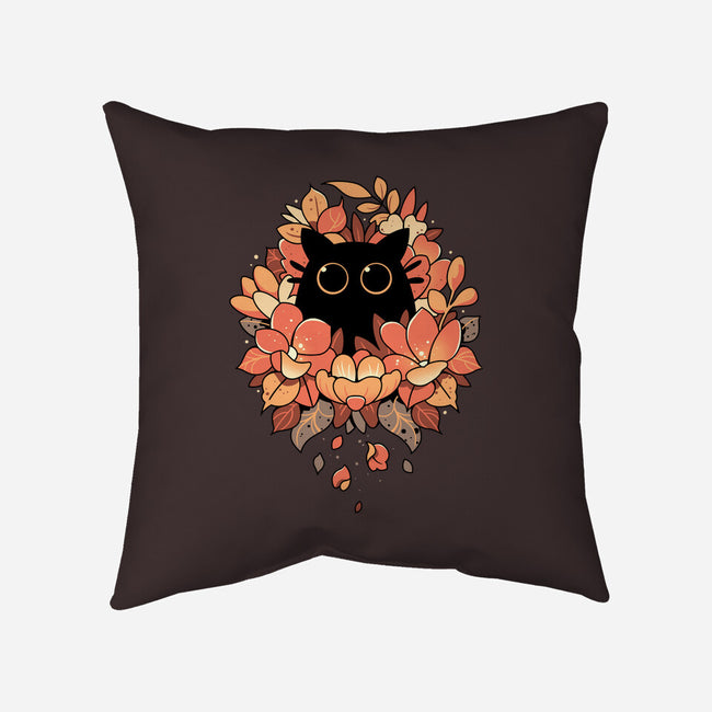 Feline Spy-none removable cover w insert throw pillow-Snouleaf