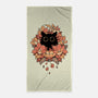 Feline Spy-none beach towel-Snouleaf